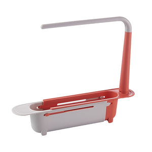 Telescopic sink rack